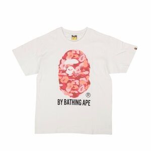 BAPE A Bathing Ape Big Head Tee White Camo Cotton T Shirt Size XL New
